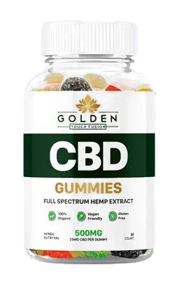 Golden Touch Fusion CBD Gummies bottle